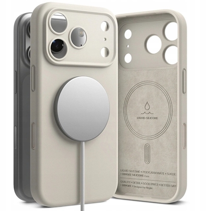 Изображение Etui Ringke Silicone Magnetic MagSafe do Apple iPhone 17 Pro Max Stone