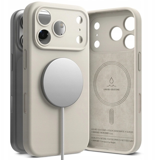 Изображение Etui Ringke Silicone Magnetic MagSafe do Apple iPhone 17 Pro Max Stone
