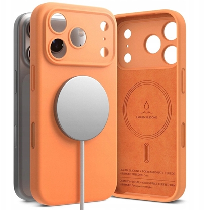 Изображение Etui Ringke Silicone Magnetic MagSafe do Apple iPhone 17 Pro Max Tangerine