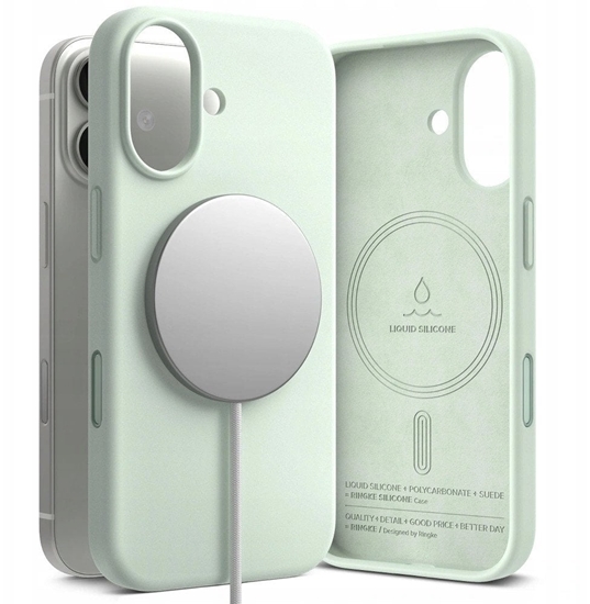 Изображение Etui Ringke Silicone Magnetic MagSafe do Apple iPhone 17 Soft Mint