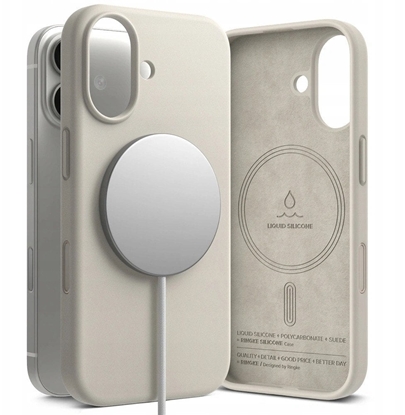 Изображение Etui Ringke Silicone Magnetic MagSafe do Apple iPhone 17 Stone