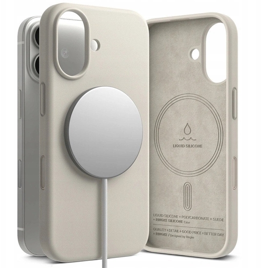 Изображение Etui Ringke Silicone Magnetic MagSafe do Apple iPhone 17 Stone