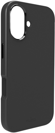 Picture of Etui silikonowe Pure Icon Mag Pro Liquid Silicone na iPhone 17 kompatybilne z MagSafe, z ochron aparatu i aluminiowymi przyciskami - czarne