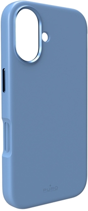 Изображение Etui silikonowe Pure Icon Mag Pro Liquid Silicone na iPhone 17 kompatybilne z MagSafe, z ochron aparatu i aluminiowymi przyciskami - niebieskie