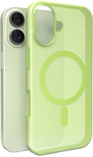 Picture of Etui silikonowe Puro Daylight kompatybilne z Magsafe na iPhone 17 - póprzezroczyste zielone