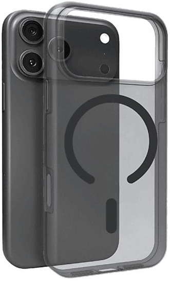 Picture of Etui silikonowe Puro Daylight kompatybilne z Magsafe na iPhone 17 Pro Max - póprzezroczyste czarne