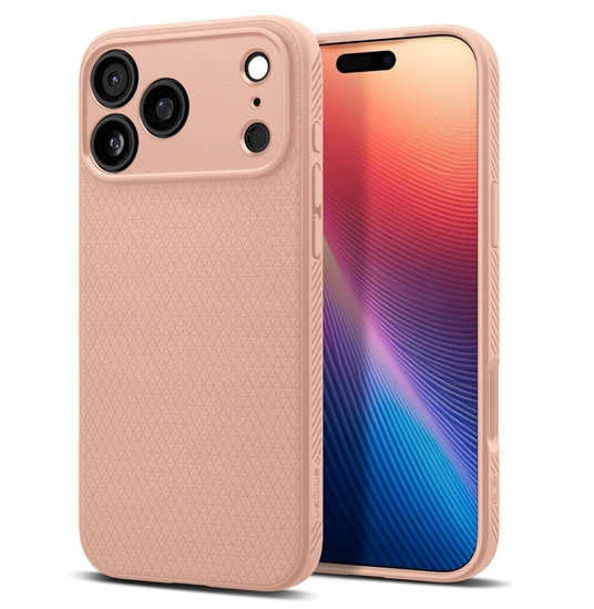 Изображение Etui Spigen Liquid Air na iPhone 17 Pro - tytanowo-róowe