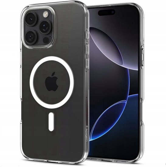 Picture of Etui Spigen Liquid Crystal Mag MagSafe do Apple iPhone 17 Pro Max Clear/white