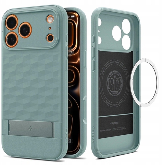 Изображение Etui Spigen Parallax S Mag MagSafe do Apple iPhone 17 Pro Sage Green