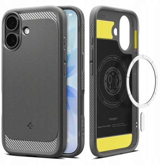 Изображение Etui Spigen Rugged Armor Mag MagSafe do Apple iPhone 17 Grey