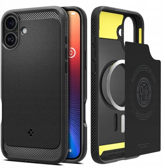 Изображение Etui Spigen Rugged Armor Mag MagSafe na iPhone 17 - czarny mat