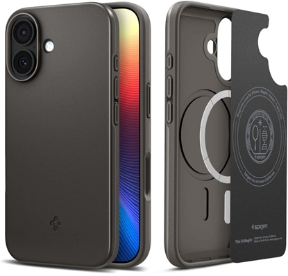 Изображение Etui Spigen Thin Fit MagSafe na iPhone 17 - szare
