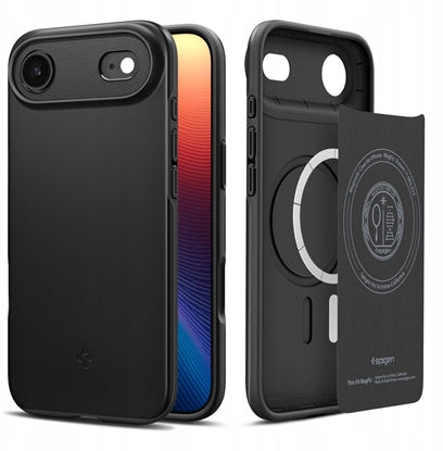 Attēls no Etui Spigen Thin Fit MagSafe na iPhone 17 Air - czarne