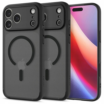 Attēls no Etui Spigen Ultra Hybrid MagSafe na iPhone 17 Pro Max - czarne