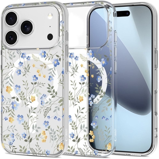 Изображение Etui Tech-Protect FlexAir MagSafe do Apple iPhone 17 Pro Spring Flowers