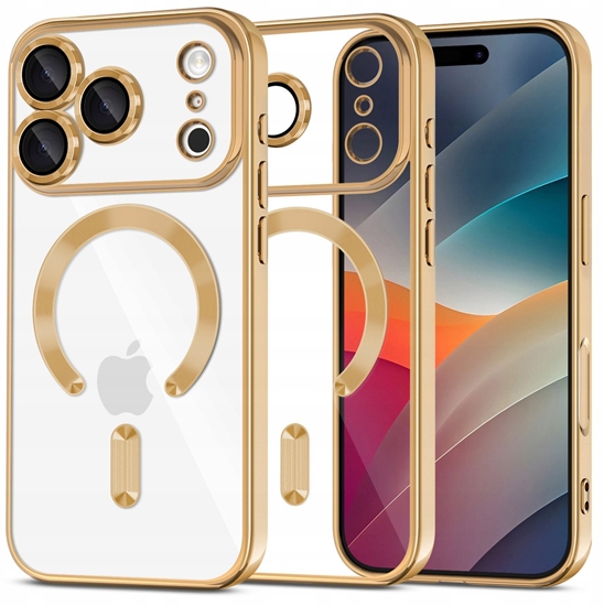 Изображение Etui Tech-Protect MagFlex MagSafe do Apple iPhone 17 Pro Shiny Gold