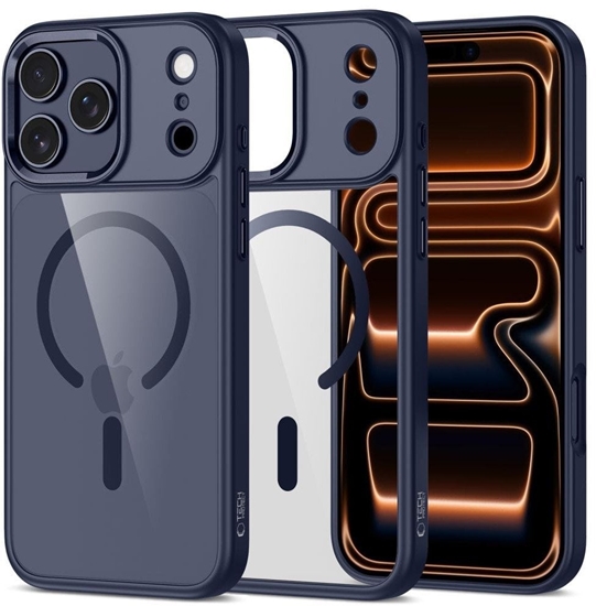 Изображение Etui Tech-Protect MagMat MagSafe do Apple iPhone 17 Pro Deep Blue/clear