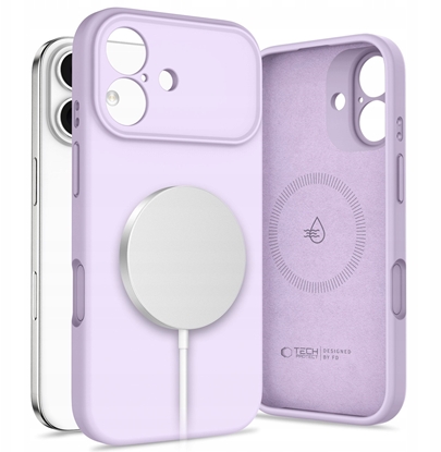 Изображение Etui Tech-Protect Silicone MagSafe do Apple iPhone 17 Mauve