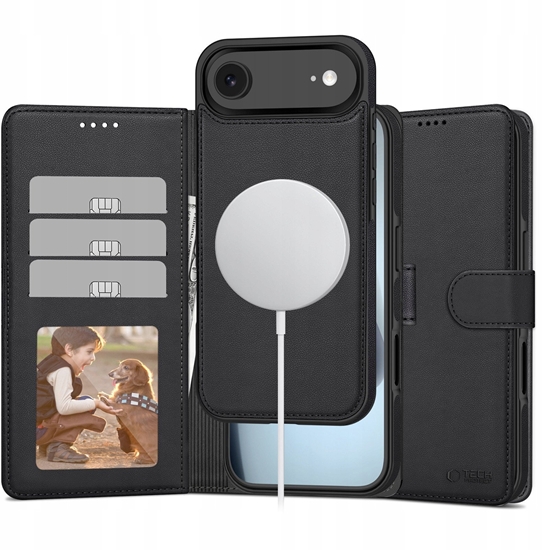 Picture of Etui z klapk Tech-protect Wallet MagSafe do Apple iPhone 17 Air Matte Black