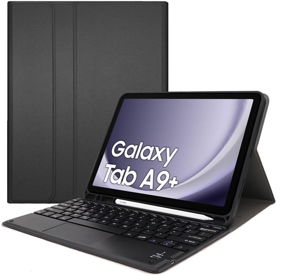 Picture of Etui z klawiatur Bluetooth touchpad do Galaxy Tab A9 Plus (Czarne)
