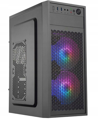 Attēls no EUROCASE skí ML N6-530B, ATX, 2x USB-A, 2x 120mm ARGB Fan, erná