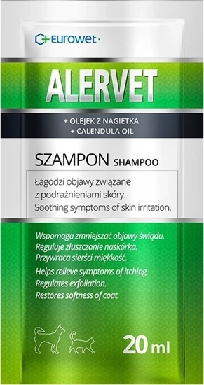 Picture of EUROWET EUROWET ALERVET SZAMPON LECZNICZY         SASZETKA 20ml DLA PSÓW I KOTÓW