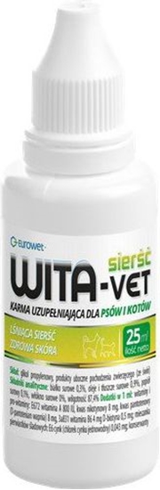 Picture of EUROWET WITA-VET 25ml KROPLE (SIER I SKÓRA)