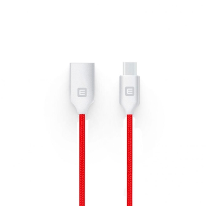 Picture of Evelatus - MicroUSB cable EDC04 Red