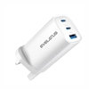 Picture of Evelatus 65W Max Fast Charger UK USB-C1/USB-C1/USB-A White