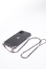 Picture of Evelatus Apple iPhone 11 Silicone Transparent with Necklace TPU Strap Silver