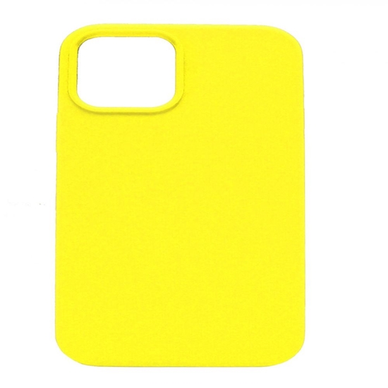 Picture of Evelatus Apple iPhone 12/12 Pro Premium Soft Touch Silicone Case Lemon Yellow