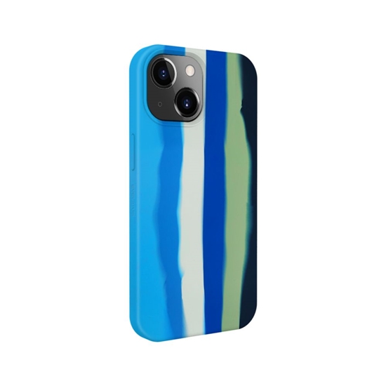 Изображение Evelatus Apple iPhone 14 Multi-Colored Silicone Case Blue