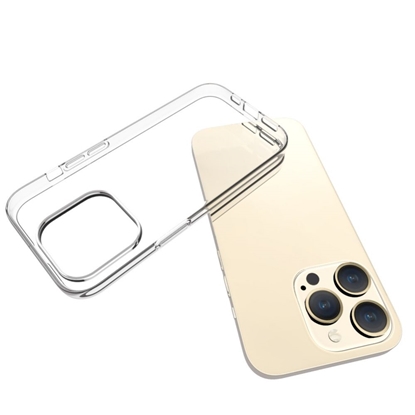 Attēls no Evelatus Apple iPhone 15 Pro Clear Silicone Case 1.5mm TPU Transparent