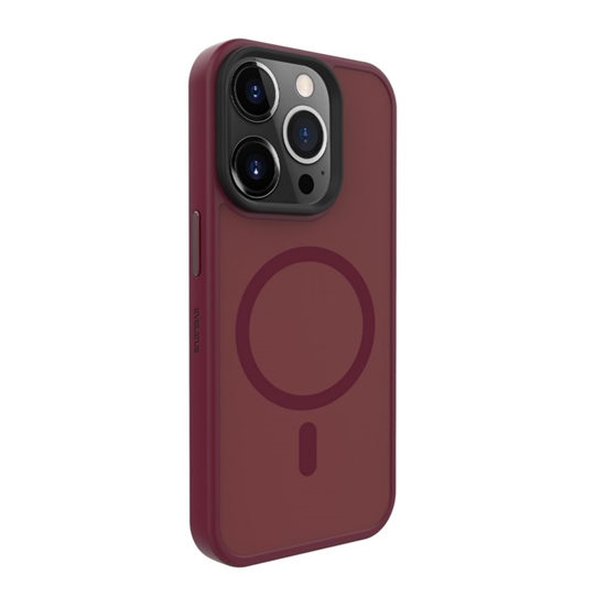 Picture of Evelatus Apple iPhone 15 Pro Max Hybird Case With Magsafe PC+TPU Plum