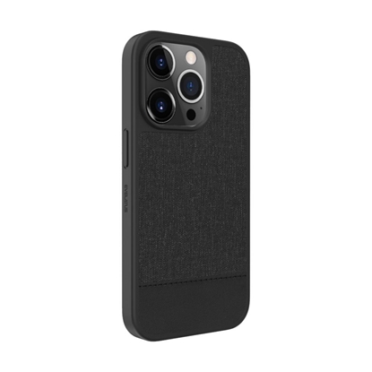 Picture of Evelatus Apple iPhone 15 Pro Plactic Leather Magsafe Back Cover Black