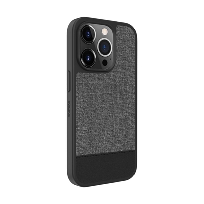 Picture of Evelatus Apple iPhone 15 Pro Plactic Leather Magsafe Back Cover Gray