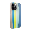 Picture of Evelatus Apple iPhone 15 Pro Silicone case Multi-Colored Blue Pink