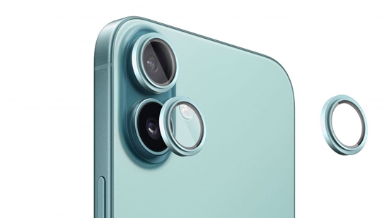 Picture of Evelatus Apple iPhone 16 / 16 Plus Camera Lens Protector Armor Teal