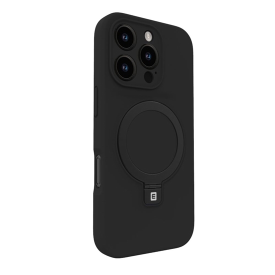 Изображение Evelatus Apple iPhone 16 Pro Max Premium Magsafe with Stand Soft Touch Silicone Case Black