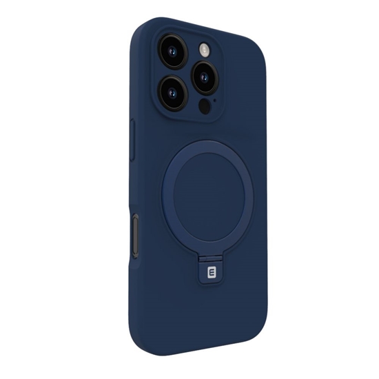 Изображение Evelatus Apple iPhone 16 Premium Magsafe with Stand Soft Touch Silicone Case Dark Blue