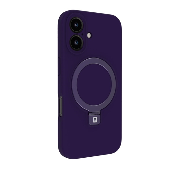 Изображение Evelatus Apple iPhone 16 Premium Magsafe with Stand Soft Touch Silicone Case Purple