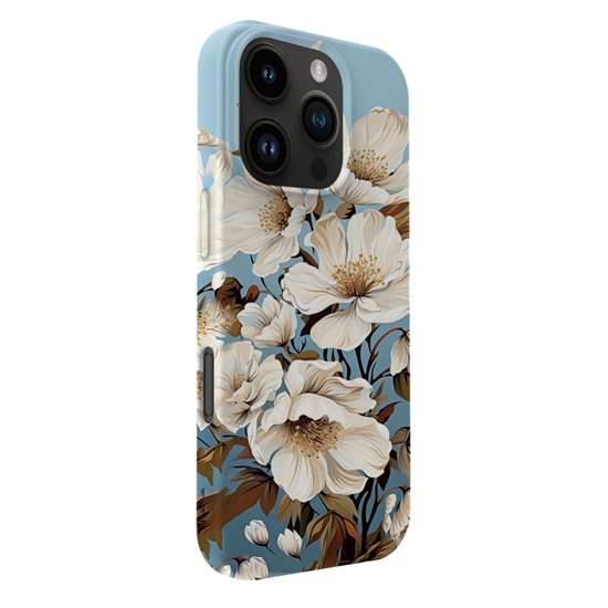 Изображение Evelatus Apple iPhone 16 Pro Max Slim Shell with Magsafe customized print design Flower Blue