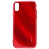 Изображение Evelatus Apple iPhone X/XS Water Ripple Full Color Electroplating Tempered Glass Case Red