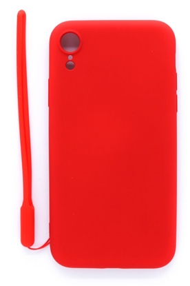 Изображение Evelatus Apple iPhone XR Soft Touch Silicone Case with Strap Red