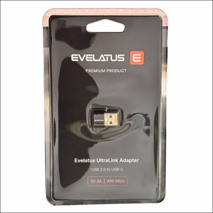 Изображение Evelatus Evelatus UltraLink OTG Adapter USB 3.0 to USB-C 5V 3A | 480 Mb/s Abyss Blue