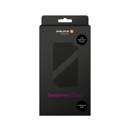 Picture of Evelatus Samsung Galaxy A02s 2.5D Full Cover Japan Glue Glass Anti-Static