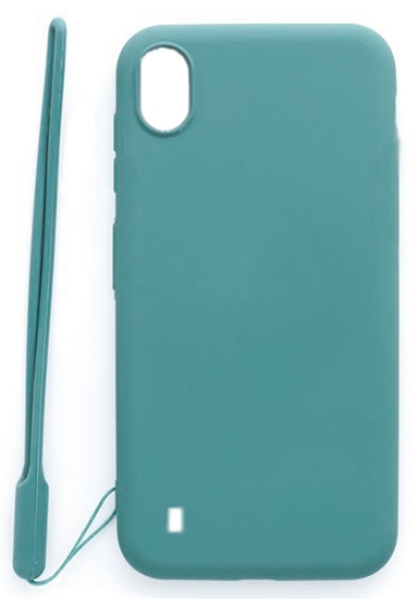 Изображение Evelatus Samsung Galaxy A10 Soft Touch Silicone Case with Strap Blue
