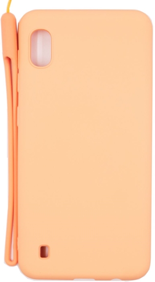 Изображение Evelatus Samsung Galaxy A10 Soft Touch Silicone Case with Strap Pink