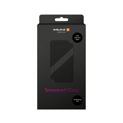 Attēls no Evelatus Samsung Galaxy A72 4G / A72 5G 2.5D Full Cover Japan Glue Glass Anti-Static