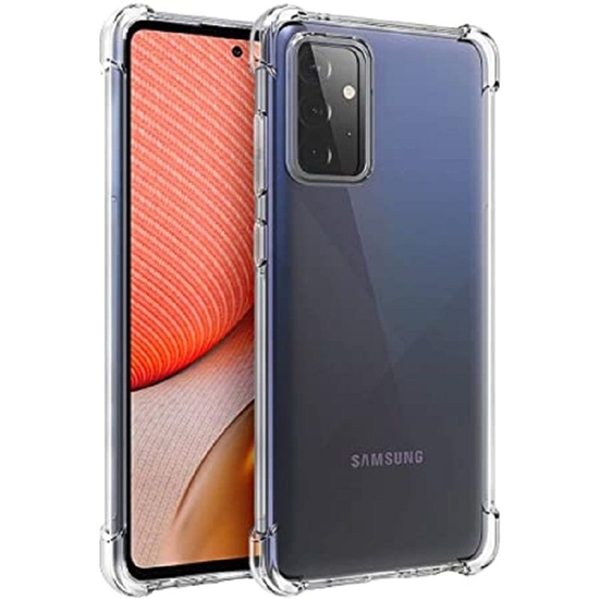 Picture of Evelatus Samsung Galaxy A72 Military Shockproof Silicone Case TPU Transparent